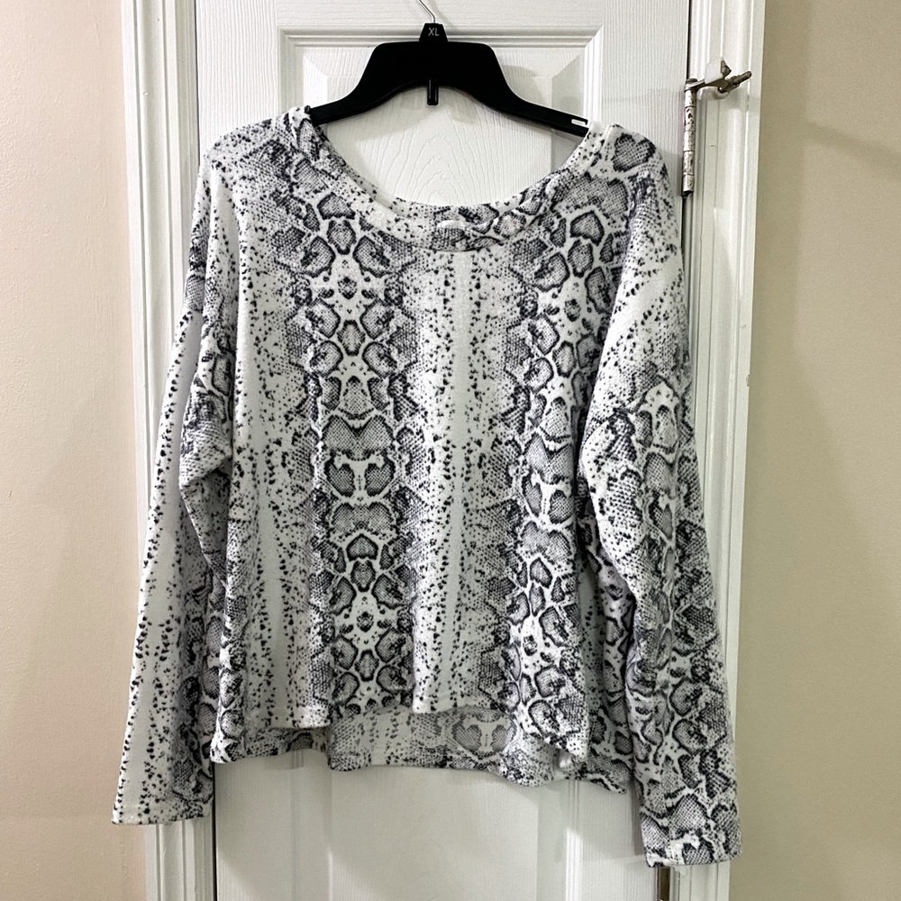 Animal print sweater